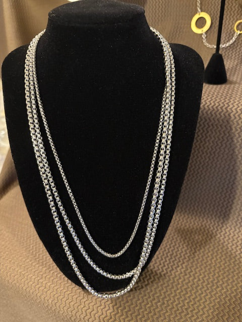 Collar color plata 2 en 1
