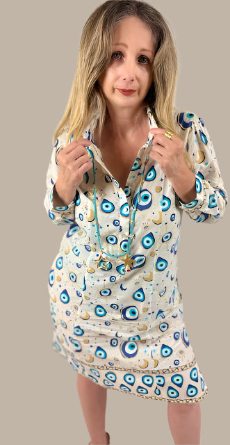 Evil Eyes short dress
