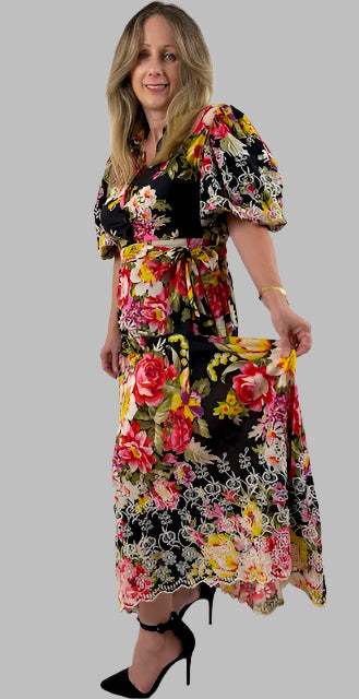 Black Floral Dress