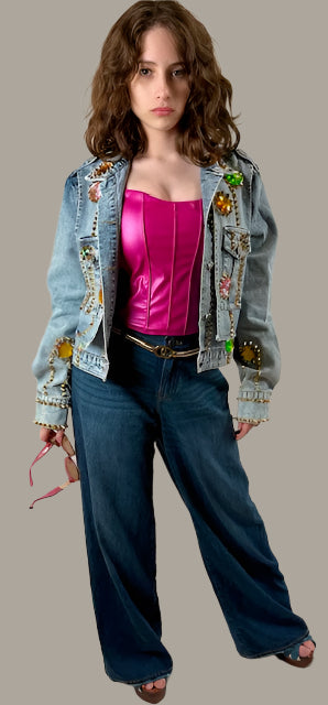 Bling Jacket with Acrilyc Gems