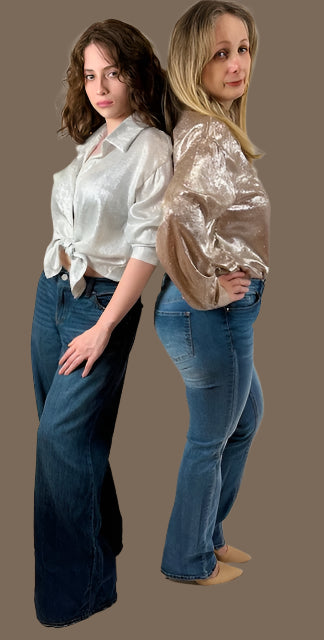 Long Sleeve Silver Blouse