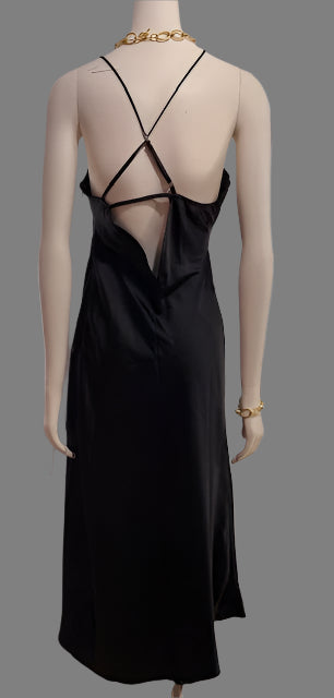 Black Satin Dress